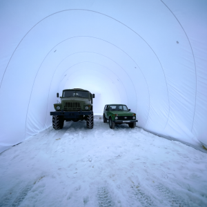 Бескаркасная палатка  21х6х5 м