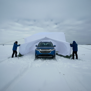 Бескаркасная палатка  21х6х5 м